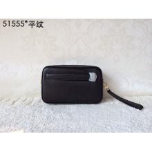 1:1 Replica Louis Vuitton Leather Clutch Bag Black