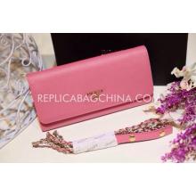 AAA Prada Wallet Pink Calfskin