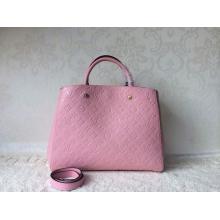 Affordable Louis Vuitton Monogram Empreinte Montaigne GM Bag Pink