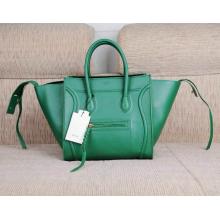 Best Celine Luggage Phantom Bag in Smooth Leather Green UK