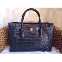 Best Replica Chanel Croco Pattern Leather Shoulder Tote Bag