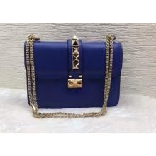 Best Replica Valentino Chain Flap Shoulder Bag Blue 0312