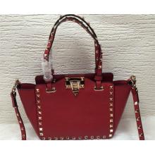 Copy Valentino Rockstud Shopping Bag Red