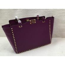 Fake Cheap Valentino Rockstud Shopping Bag Purple