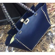 Fake Valentino Rockstud Shopping Bag Royal Blue