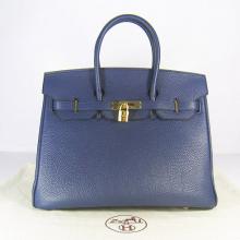 Fashion Fake Hermes Birkin Handbag YT8249 Blue