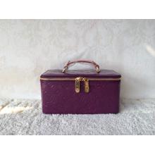 Hot Replica Louis Vuitton Monogram Vernis Zip Vanity Bag Purple USA