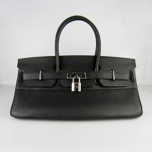 Imitation AAAAA Hermes Black Ladies Handbag