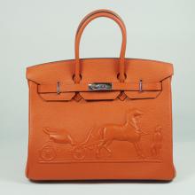 Imitation Birkin Handbag Orange
