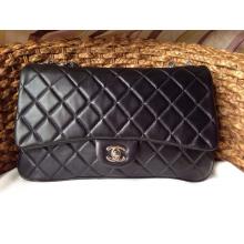 Imitation Chanel Lambskin Leather 3 Jumbo Flap Bag A94024 Black at US