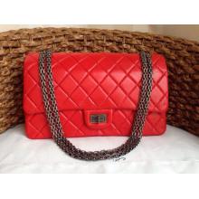 Imitation Chanel Lambskin Leather Classic 2.55 Reissue Size 226 Double Flap Shoulder Bag Red