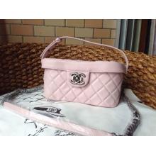 Imitation Chanel Vanity Case Bag Cherry Pink Cruise 2014