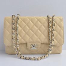 Imitation Classic Flap bags YT8999 Apricot Cow Leather