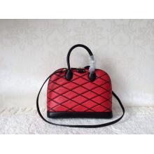Imitation Louis Vuitton Malletage Alma PM Bag Red M50139