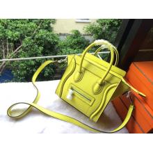 Knockoff Celine Luggage Nano Bag in Original Grained Leather Mustard DE