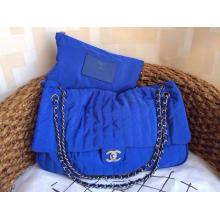 Knockoff Chanel Coco Cocoon Classic Double Flap Shoulder Bag Blue