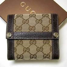 Knockoff Gucci Wallet Unisex Coffee