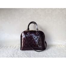 Quality Louis Vuitton Monogram Vernis Alma PM Bag M91611 Amarante