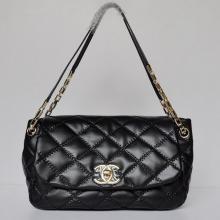 Replica 1:1 Chanel Classic bags Ladies Black Lambskin