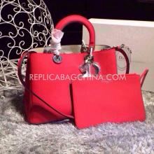 Replica 1:1 Dior Diorissimo Handbag Red YT5158