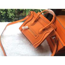 Replica Celine Luggage Nano Bag in Original Leather Earth
