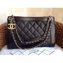 Replica Chanel Quilted Leather Flap Shoulder Bag Black at UK