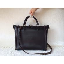 Replica Cheap Louis Vuitton Leather Shoulder Tote Bag Black