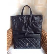 Replica Designer Chanel Quilted Flap Shopping Tote Timeless Classic Bag 2014 Black