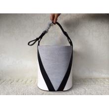 Replica Designer Louis Vuitton V Bucket Bag White M50121 Runway 2015 Online Sale