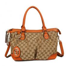 Replica Gucci Shoulder bags Canvas Orange 2way