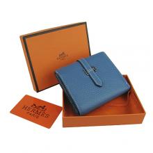 Replica Hermes Blue Wallet Sale