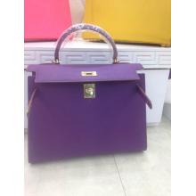 Replica Hermes Kelly 32cm Togo Leather Bag Purple
