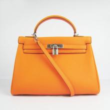Replica Hermes Original leather Orange Ladies