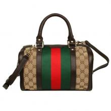 Replica High Quality Gucci Top Handle bags Coffee Handbag Canvas Online