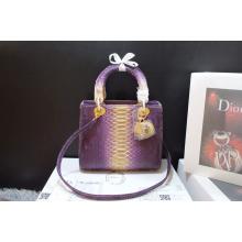 Replica Lady Dior Medium Python Tote Bag