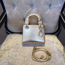 Replica Lady Dior Mini Bag White Leather