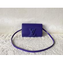 Replica Louis Vuitton Epi Leather Louise Strap PM Bag Blue CA