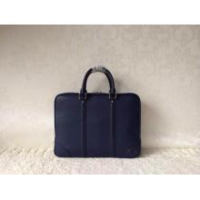 Replica Louis Vuitton Porte Documents Voyage Briefcase Taurillon Mens Small Business Bag Bleu Nuit 2014