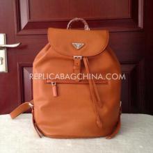 Replica Luxury Prada Backpack Orange Backpack For Sale