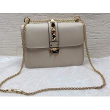 Replica Valentino Chain Flap Shoulder Bag White 0312