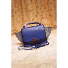 Top Fake Trapeze Blue YT8780 Handbag